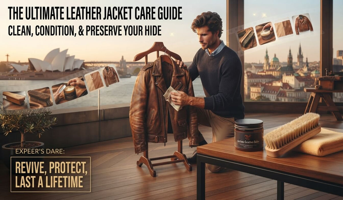 The Ultimate Leather Jacket Care Guide: Clean, Condition, and Preserve Your Hide