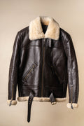 Shearling Leather Aviator Jacket – Warm & Stylish Winter Coat - ZOQ Leather