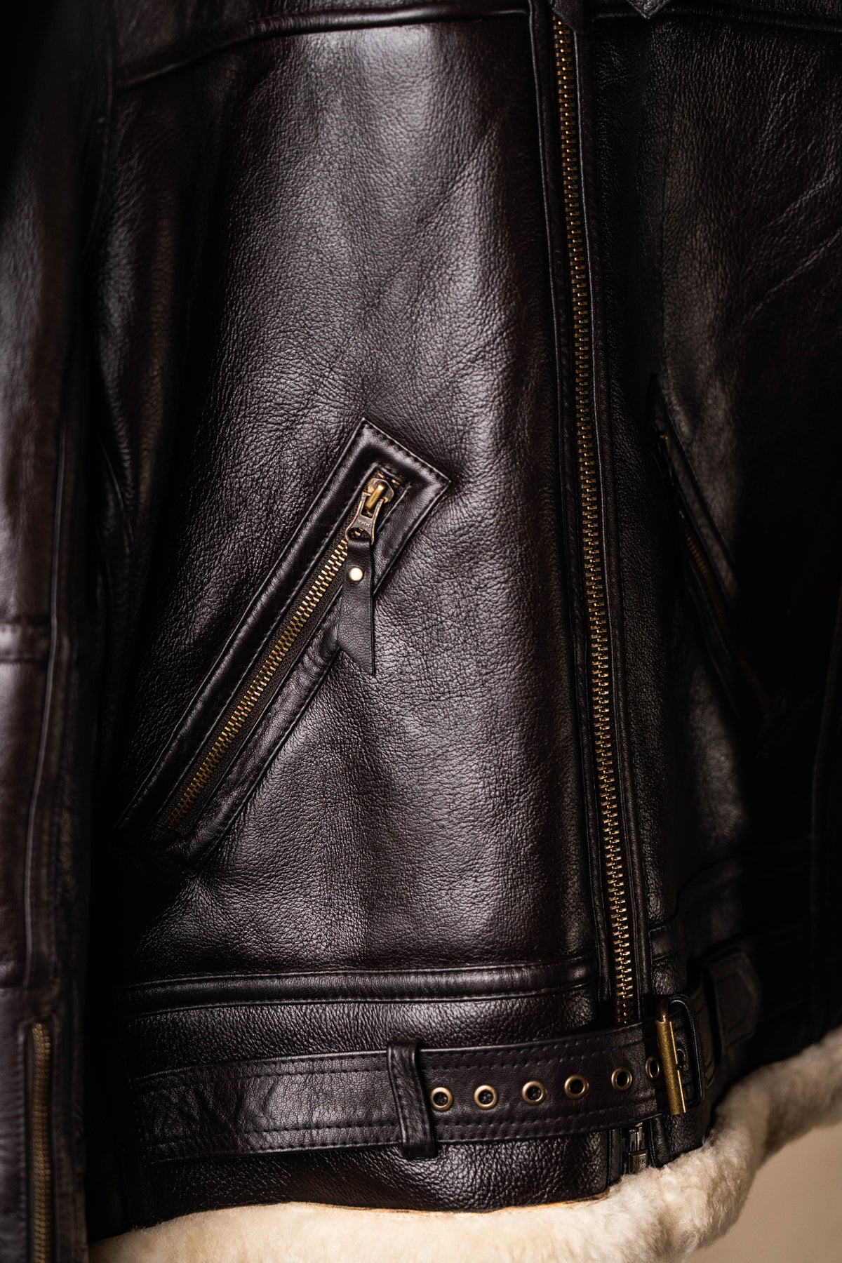 Shearling Leather Aviator Jacket – Warm & Stylish Winter Coat - ZOQ Leather