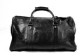 Black Leather Gym Duffle Bag – Luxury Travel & Weekender Bag for Men & Women" - ZOQ Leather