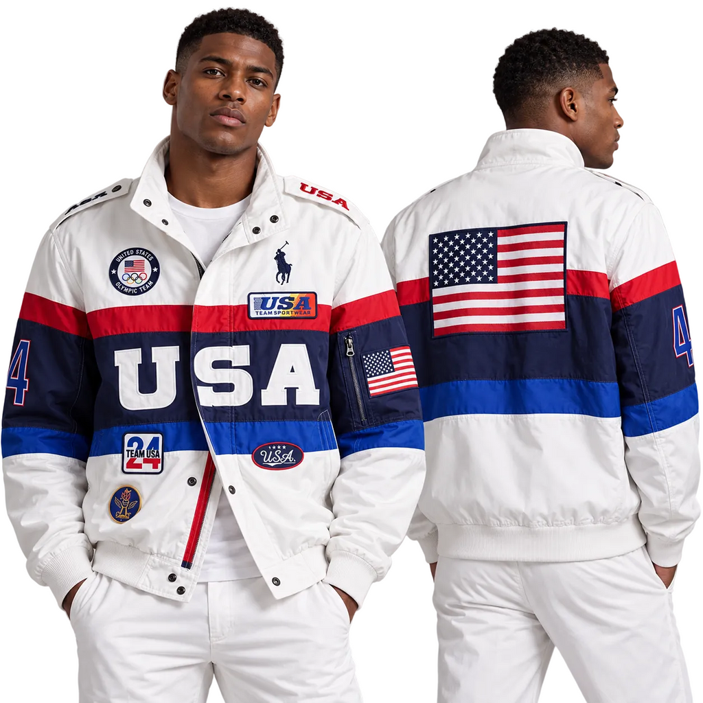 USA Flag Colorblock Patriotic Streetwear Jacket
