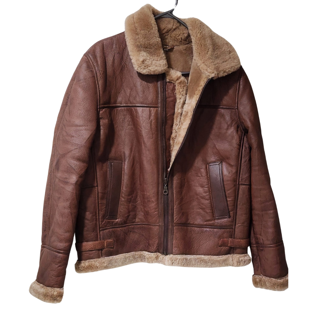 Real Leather Pilot Aviator Bomber Jacket - ZOQ Leather