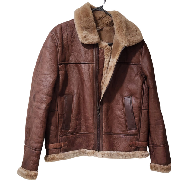Real Leather Pilot Aviator Bomber Jacket - ZOQ Leather
