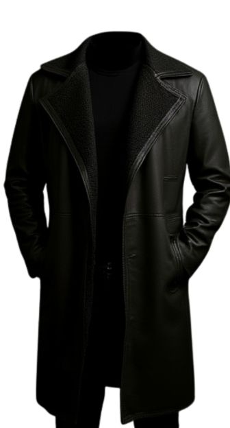 Men's Long Shearling Leather Coat – ZOQ Leather