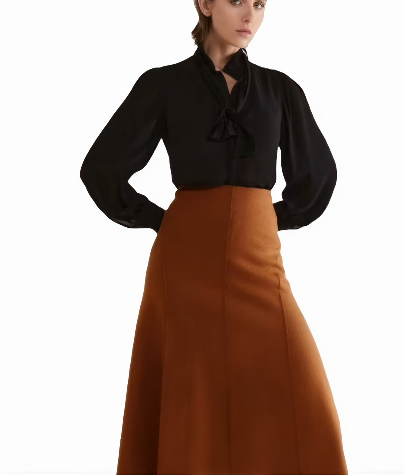 Leather Skirt, Women's Maxi Suede Leather skirts, Leather Skirts - ZOQ Leather