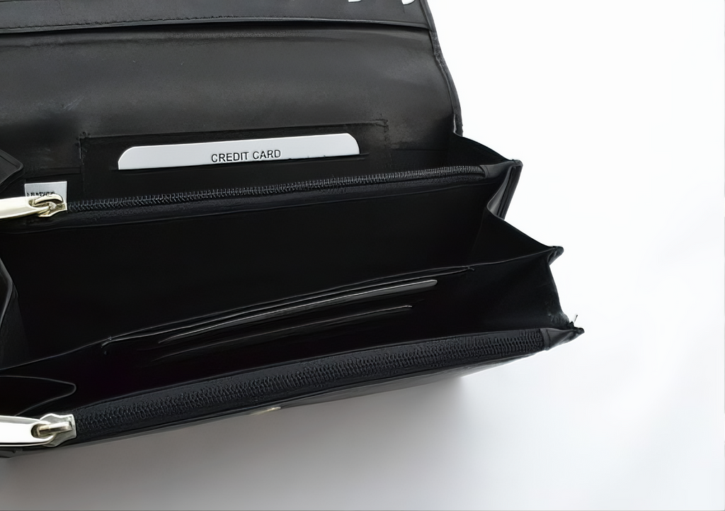 ZOQ Handmade Leather RFID Wallet for Women – Elegant Long Clutch with Card Slots, Zipper Pockets & Snap Closure - ZOQ Leather