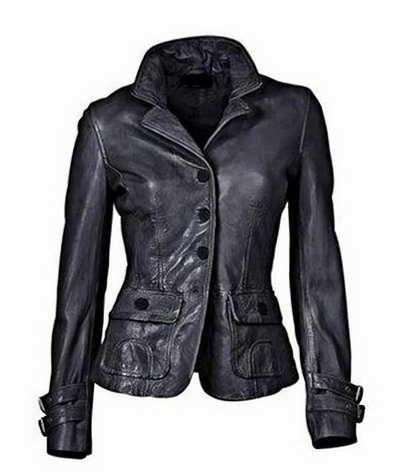 Women’s Lambskin Leather Biker Jacket | Slim Fit Moto - ZOQ Leather