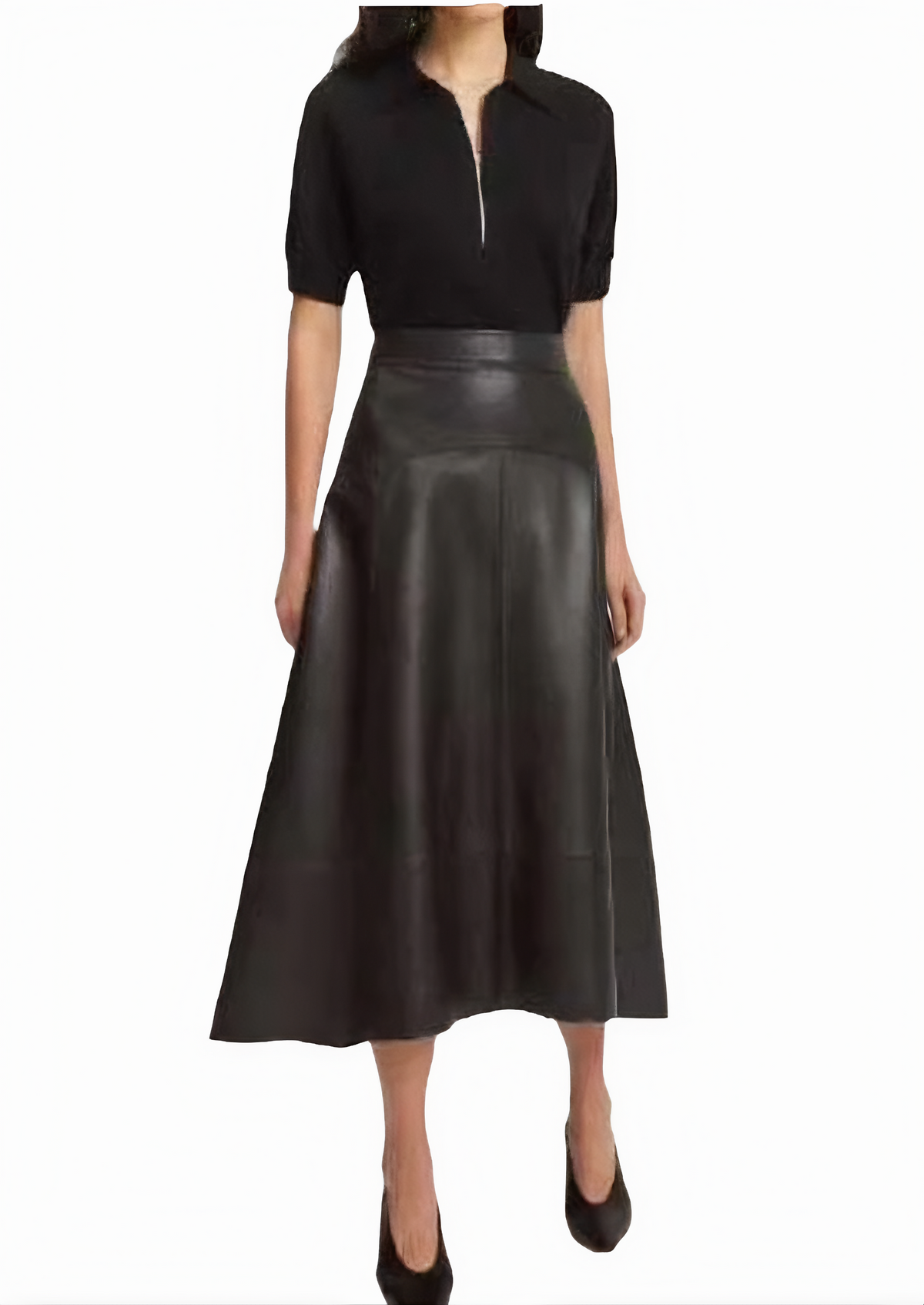 Skirts women leather Skirt in genuine black leather skirts women leather skirts - ZOQ Leather