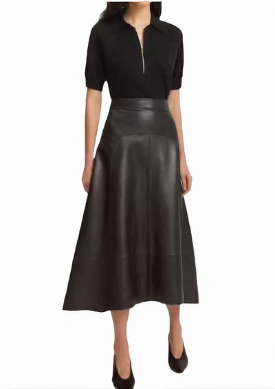 Skirts women leather Skirt in genuine black leather skirts women leather skirts - ZOQ Leather