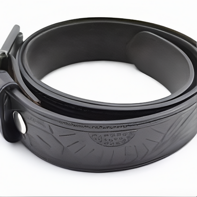 ZOQ Black Engraved Leather Belt for Men – Handcrafted Genuine Leather, Stylish & Durable with Metal Buckle | ZOQ Leathers - ZOQ Leather