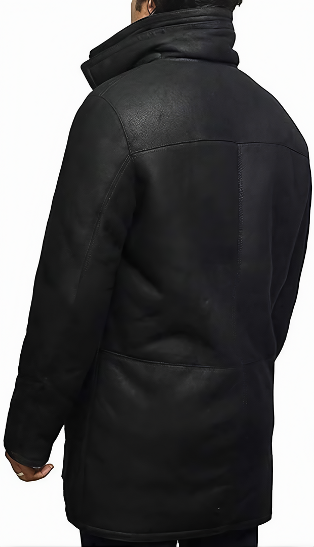 Men's Waterproof Duffle Trench Coat – Classic Hooded Raincoat for Fall & Winter, Windproof, Lightweight, with Zippered Pockets – Casual & Outdoor Wear