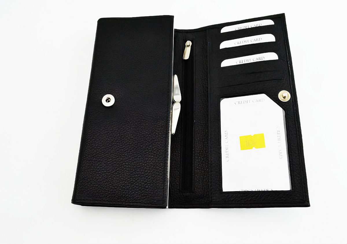 ZOQ Handmade Leather RFID Wallet for Women – Slim & Minimalist Cardholder with Zipper Pocket - ZOQ Leather