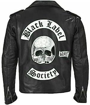 Men's Black Leather Biker Jacket with Doom Crew Inc Patches – Stylish & Durable Motorcycle Gear - ZOQ Leather