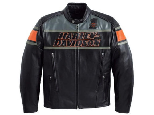Men’s Black Motorcycle Leather Jacket | Iconic Accents - ZOQ Leather