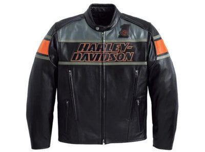 Men’s Black Motorcycle Leather Jacket | Iconic Accents - ZOQ Leather