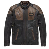 Vintage Leather Harley-Davidson Men's Jacket - Stylish & Durable - ZOQ Leather