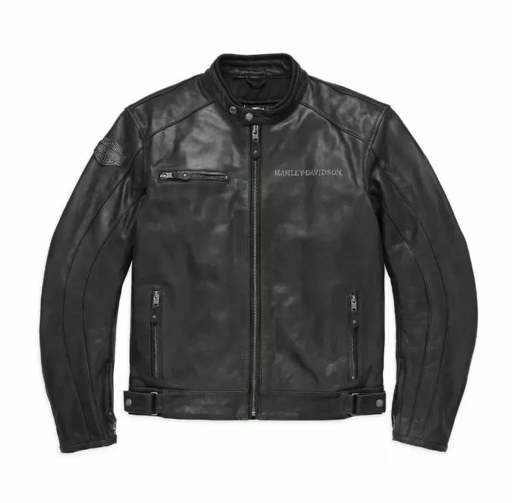 Black Leather Motorcycle Jacket – Classic & Durable - ZOQ Leather
