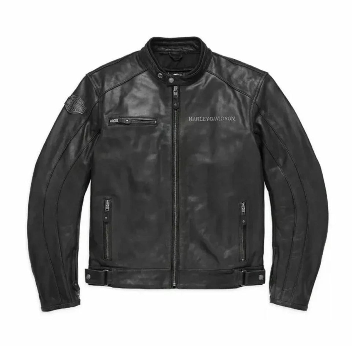Black Leather Motorcycle Jacket – Classic & Durable - ZOQ Leather