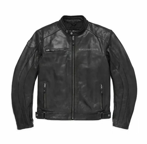 Black Leather Motorcycle Jacket – Classic & Durable - ZOQ Leather