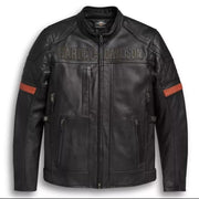 Harley Davidson Men’s Genuine Leather Motorcycle Jacket – Iconic Style & Durability - ZOQ Leather