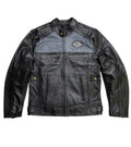 Harley-Davidson Black Leather Biker Jacket with Classic Logo Design - ZOQ Leather