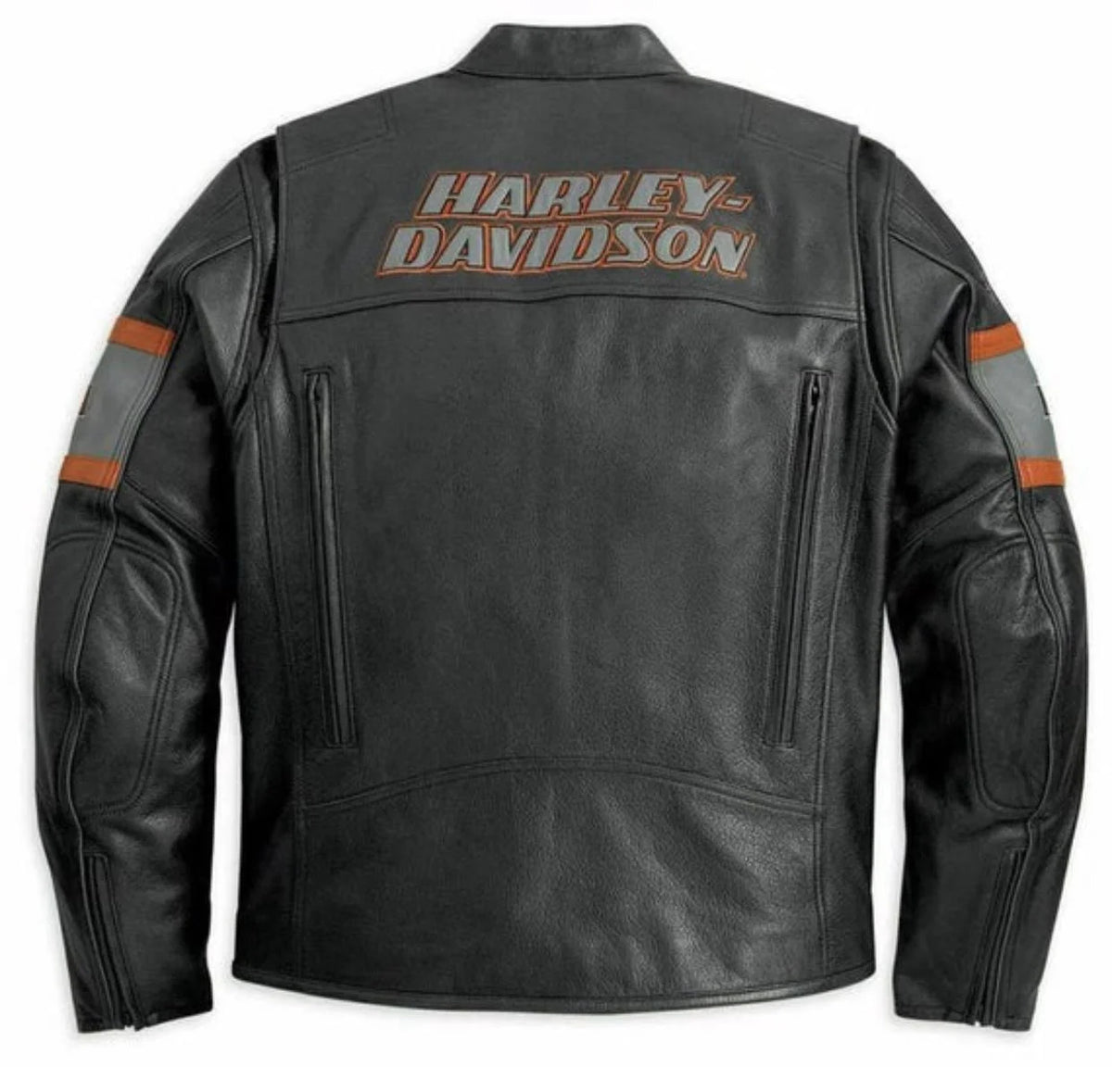 Men’s Black Motorcycle Jacket | Logo Accent Style - ZOQ Leather