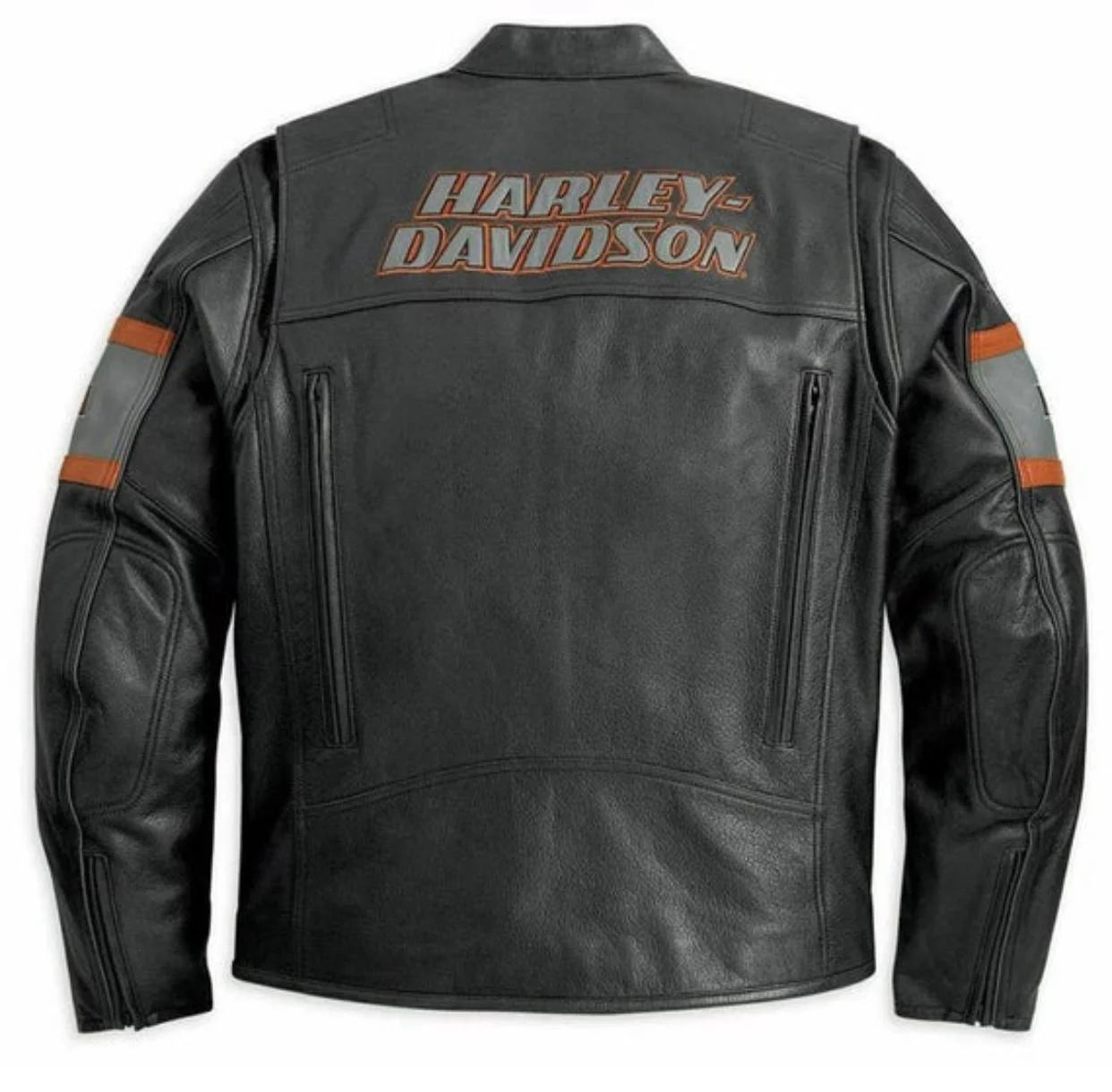 Men’s Black Motorcycle Jacket | Logo Accent Style - ZOQ Leather