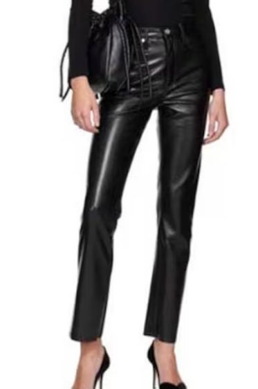 Women Leather Pants genuine leather pants women in black color leather jeans - ZOQ Leather