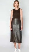 women Leather Skirt, Brown leather skirts, Long Leather Skirts for classy looks - ZOQ Leather