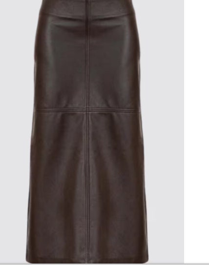 women Leather Skirt, Brown leather skirts, Long Leather Skirts for classy looks - ZOQ Leather