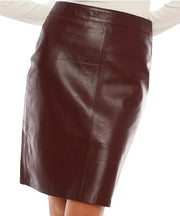Women Leather Pencil Skirt/ Women Mini Skirt - ZOQ Leather