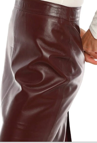 Women Leather Pencil Skirt/ Women Mini Skirt - ZOQ Leather