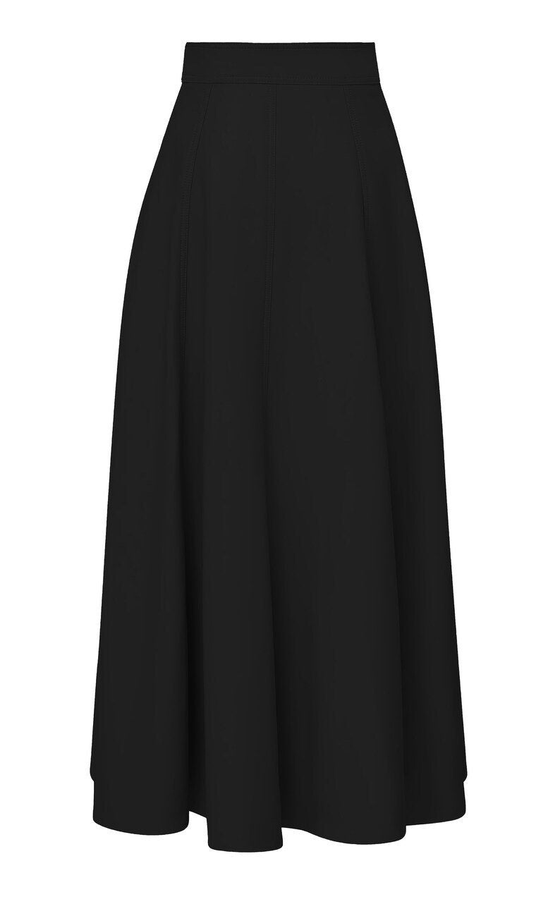 women's leather skirt/ genuine leather maxi skirts/ Lambskin leather skirt/ Made to Custom leather skirts - ZOQ Leather