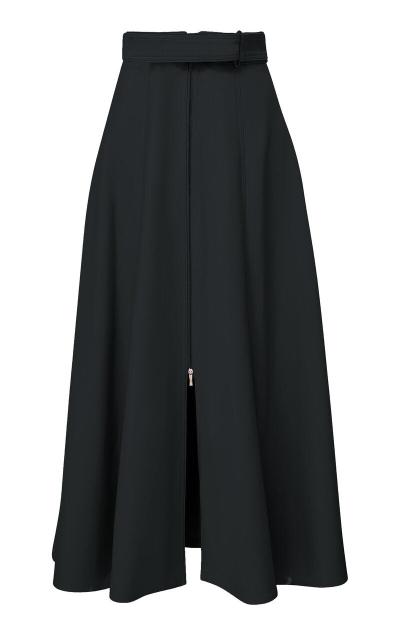 women's leather skirt/ genuine leather maxi skirts/ Lambskin leather skirt/ Made to Custom leather skirts - ZOQ Leather